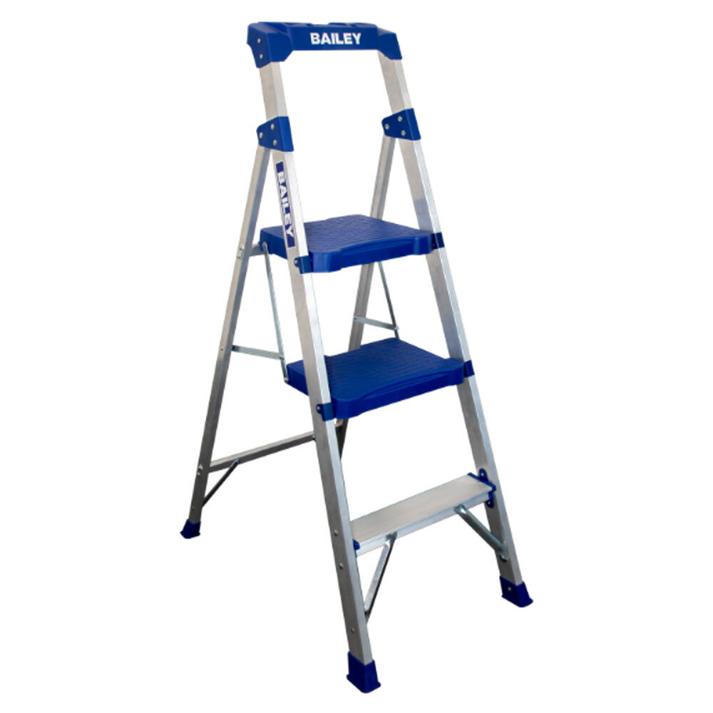 Bailey 3-4 Step TRADE LYTE Twin Aluminium Platform Stepladder - 170KG