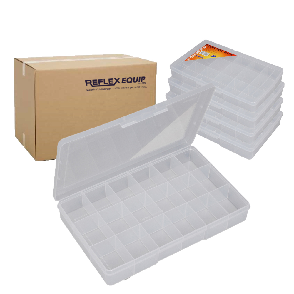 Fischer 6 Compartment Storage Box