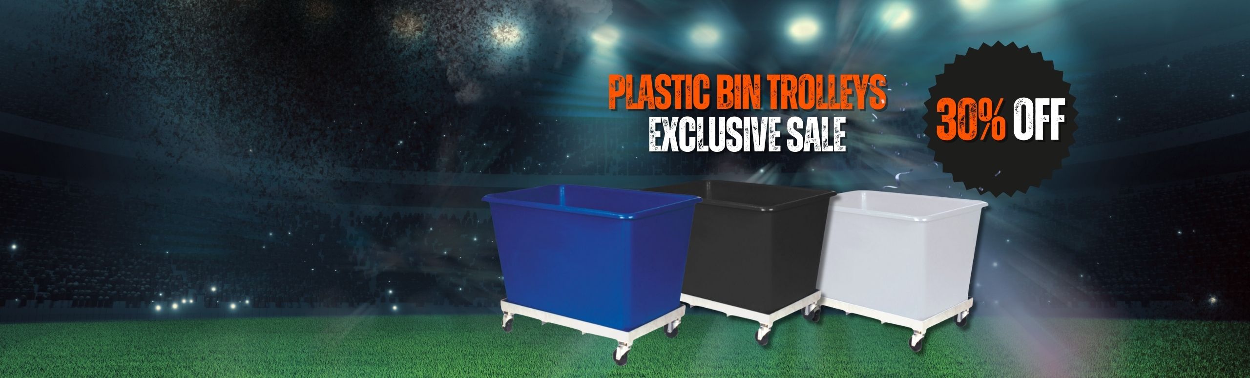 Plastic Bin Trolley Sale 30% off