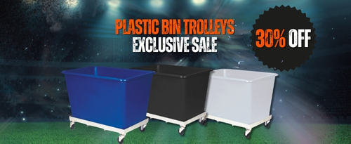 Plastic Bin Trolley Sale 30% off