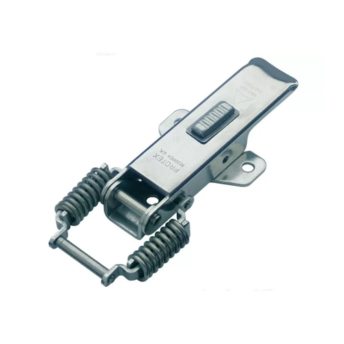 Spring Claw Latch with Safety Catch - 64 Strength (kg) - Mild Steel