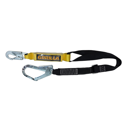 Gorilla Adjustable Fall Arrest Single Lanyard With Scaffold Hook