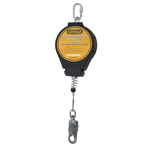 Gorilla Self-Retracting Lifeline 15m Steel 