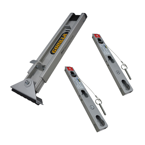 Ladder Leveller Kit - 1 x Quick Connect Ladder Leveller Leg, 2 x Base Bracket Units