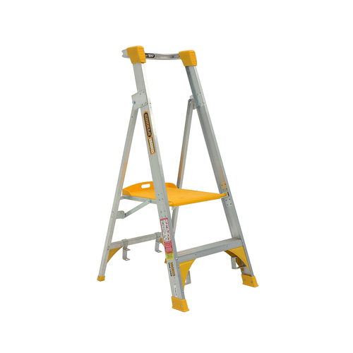 Platform Ladder 180kg Rated Heavy Duty Industrial Aluminium 0.6m - 3.6m (2ft - 12ft) 