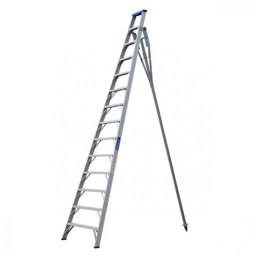 Indalex 8 -12 Steps 150kg Rated Durable Heavy Duty Industrial Aluminium Orchard Ladder