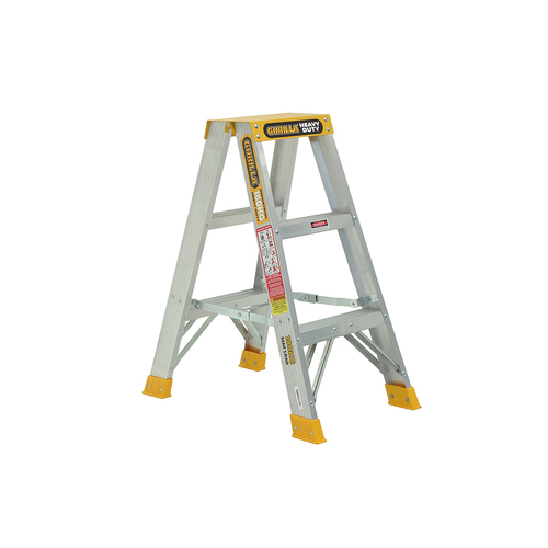 Double sided 180kg Rated Heavy Duty Industrial Aluminium A-frame ladder 0.9m - 3.6m (3ft - 12ft)  